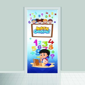 Personalized Math class school decor, Physics decals for Door, School decor