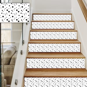 Stair Riser Decals Moderne Vinylstreifen Schälen und Stick Abnehmbare Aufkleber für Treppen - Home Decor -HD09