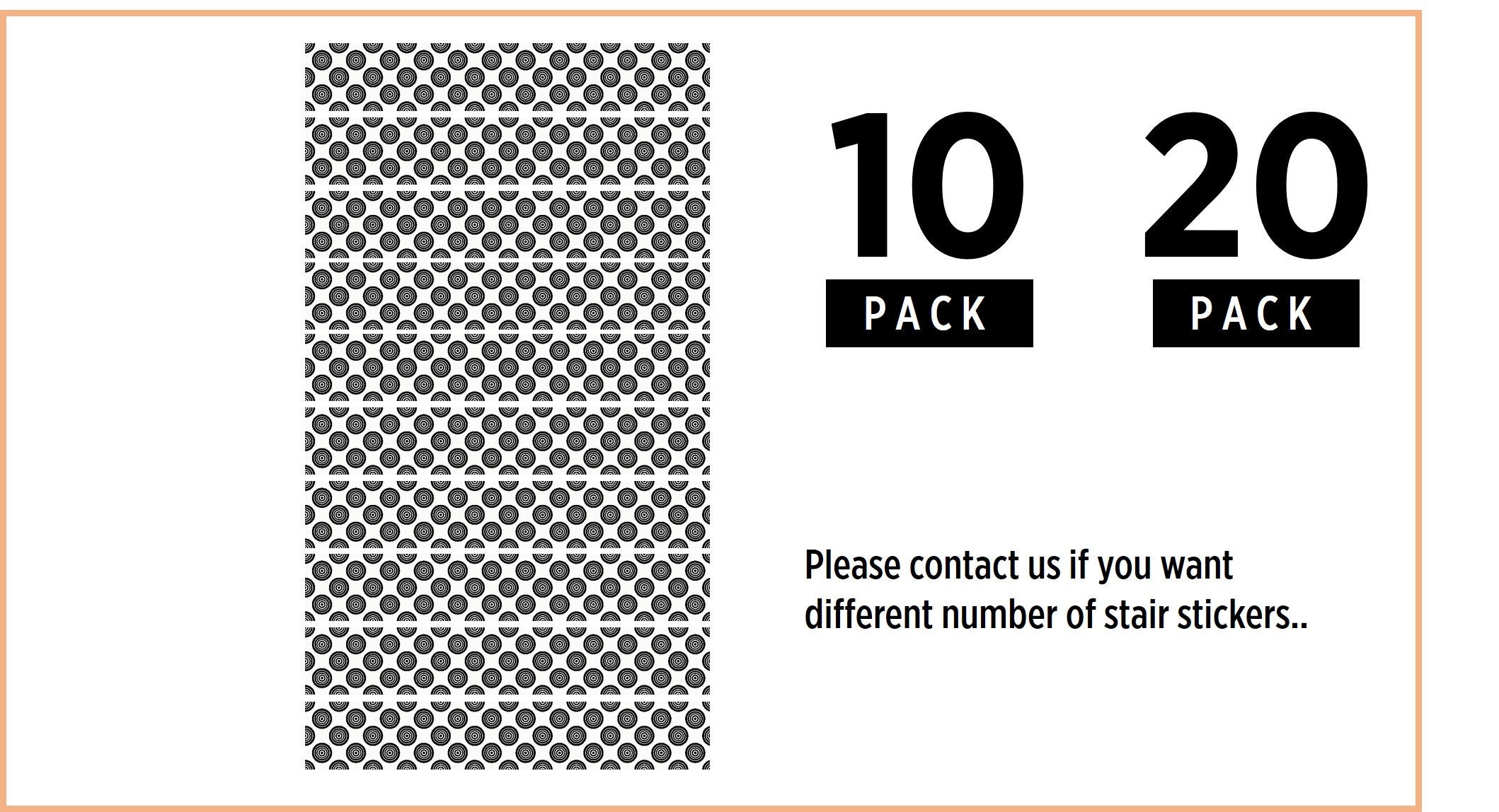 Stair Riser Decals Modern Vinyl Strips Peel and Stick Removable