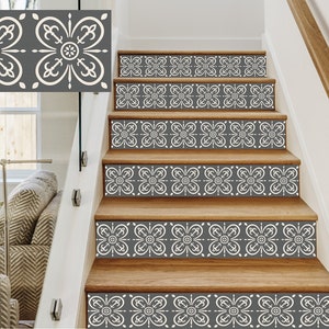 Stair Riser, Modern Vinyl Strips Peel and stick Removable stickers and Decals for Stairs - Home Decor -HD28 - 10-20 STRIPS