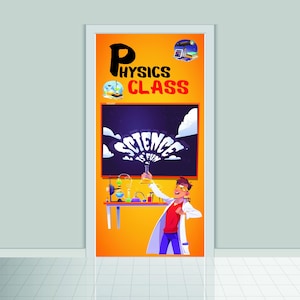 Personalized Physics class school decor, Physics decals for Door, School decor