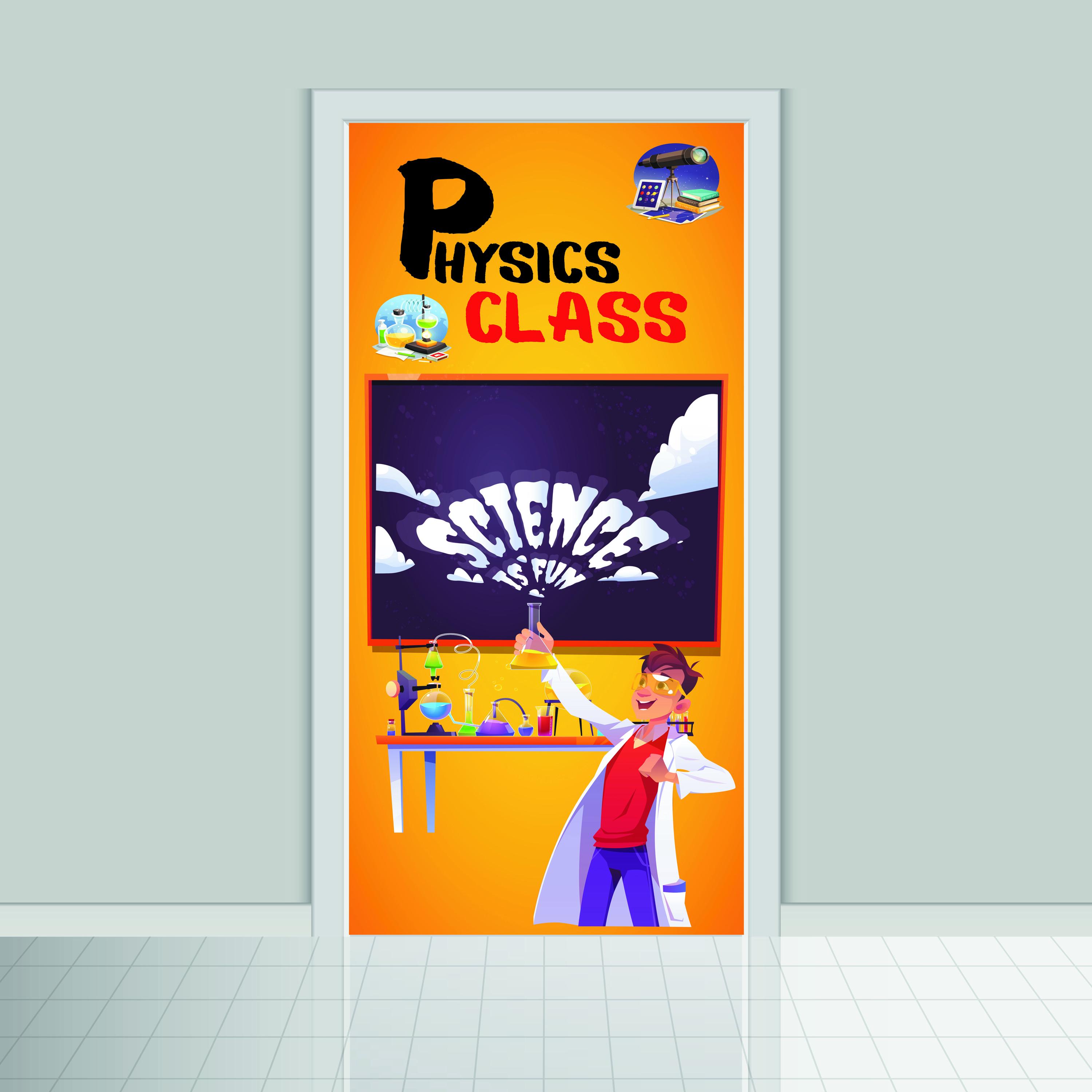 Personalized Physics Classroom Door Decal, School Decor - Etsy