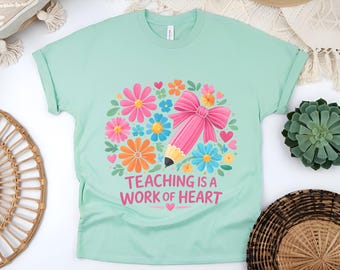 Teaching Is My Ministry Shirt, Christian Teacher Gift, Teacher School Shirt, Faith Teacher Gift, Scriptural Shirt, Teaching