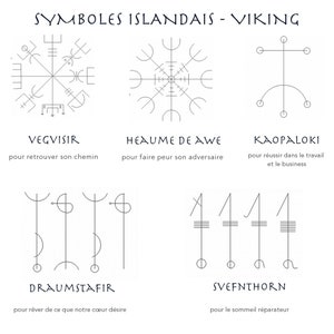 Médaille symbole viking Vegvisir Force nordique Boussole viking personnalisable en argent 925 image 2