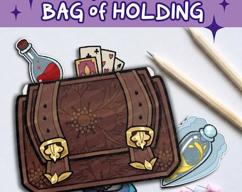 BAG of HOLDING, DnD printable, Dungeons and Dragons, Ttrpg, DnD Handout, DnD Accessories, Storage, Game item, DIY DnD merch, Dungeon Master