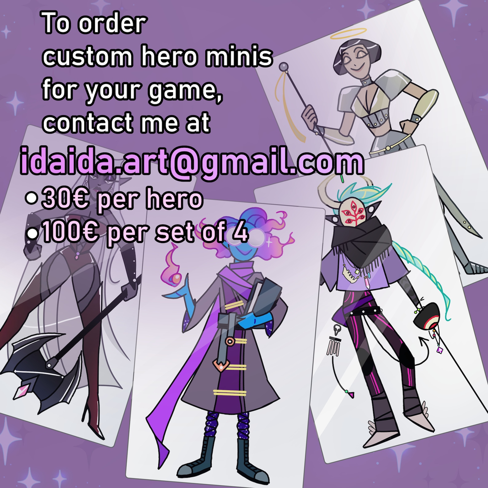 Dnd PRINTABLE MINIATURES, Dnd Minis, Dungeons and Dragons, Ttrpg DIY ...