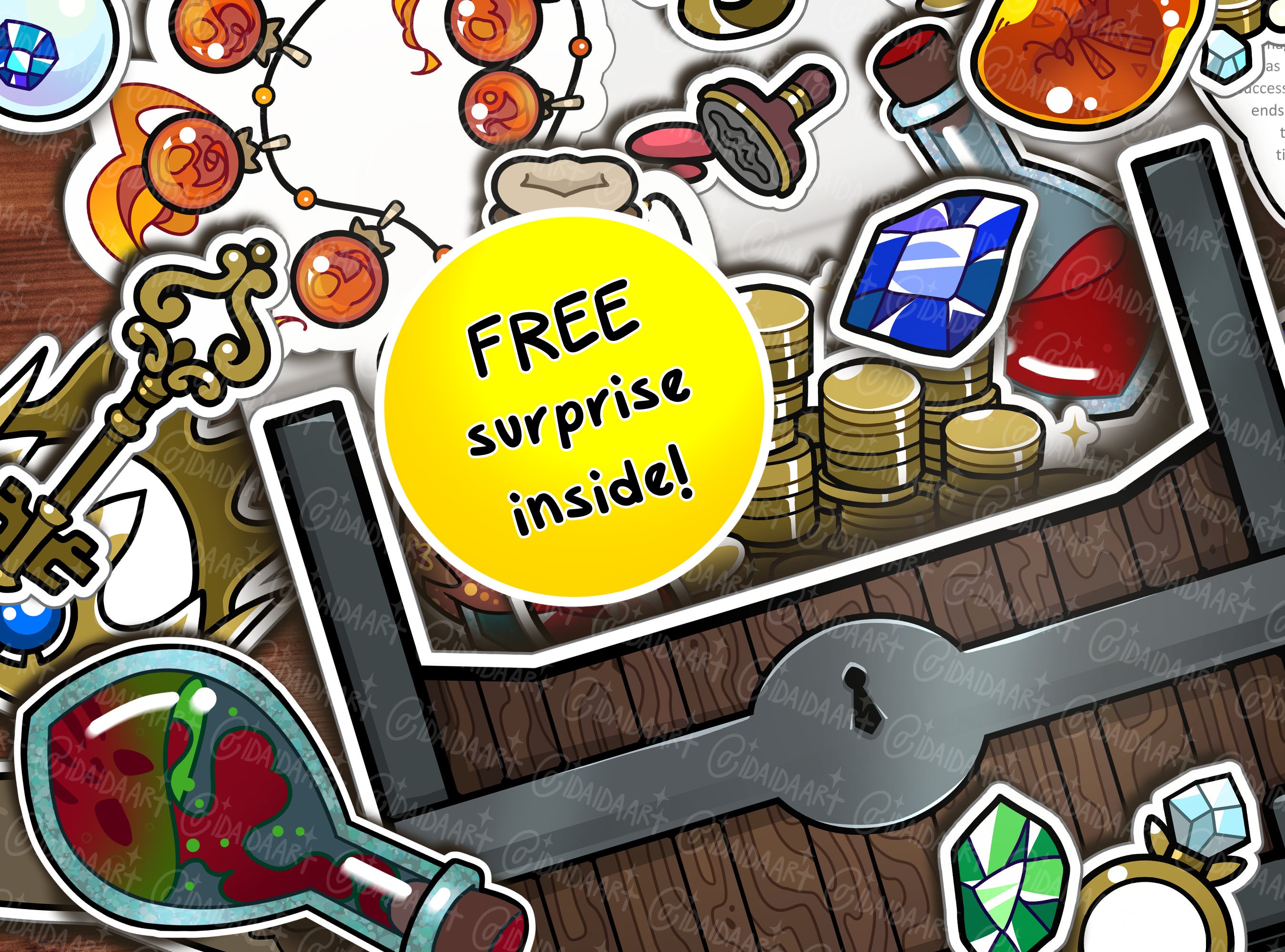 TREASURE CHEST Kit Dnd Printable Dungeons and Dragons Ttrpg Etsy