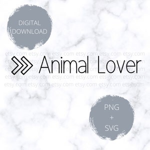 Animal Lover SVG