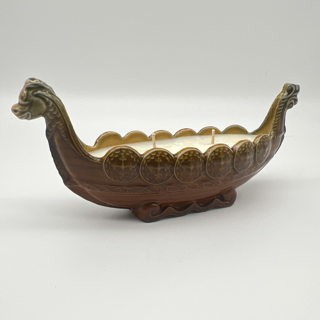 Vintage 1960s WADE England Viking Longboat Upcycled and Etsy Australia