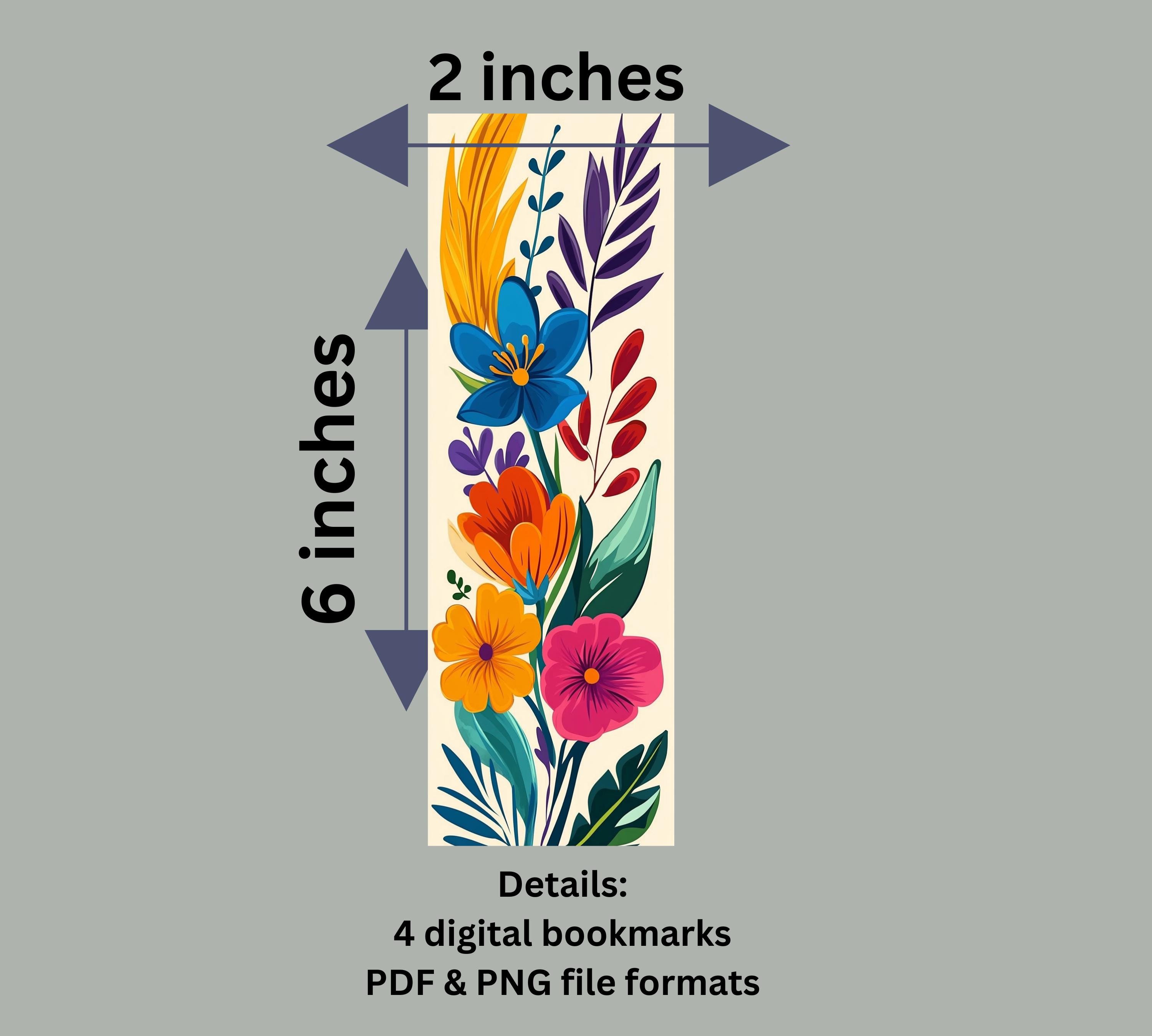 Printable Colorful Bookmarks - Etsy