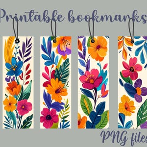 Printable Colorful Bookmarks