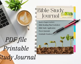 Printable Bible Study Journal Printable Bible Study Guide Bible Journaling Worksheets Bible Study Planner Bible Chapter Tracker Printable