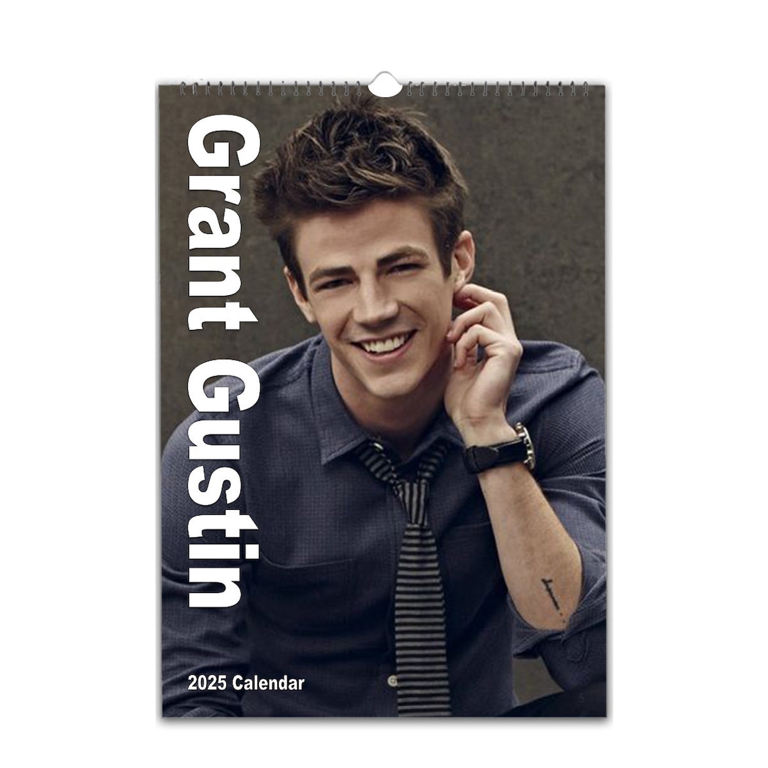 Grant Gustin Photo 2025/26 Calendar Choose Start Month Personalise