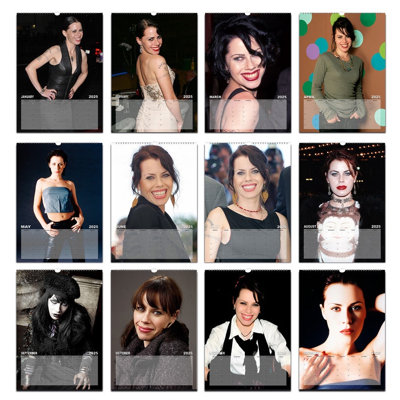 Fairuza Balk Photo 2024/25/26 Calendar Choose Start Month Personalise