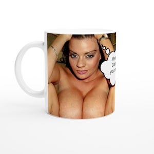 Linsey dawn | Thought Bubble | Personalised with your message | White 11oz Ceramic Mug