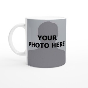 Taza personalizada con tus fotos y mensaje Taza de cerámica blanca de 11 oz