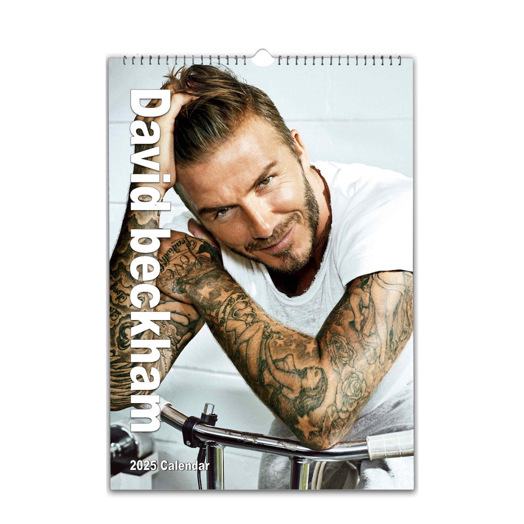 David Beckham Photo 2024/25/26 Calendar Choose Start Month Personalise