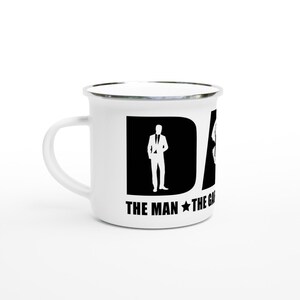 Dad The man The Gardener Personalised White 12oz Enamel Mug