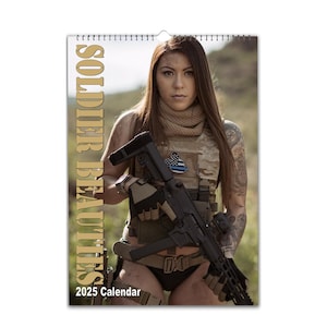 Soldier Beauties Sexy Photo 2025/26 Calendar | Choose Start month| Personalise Front Cover