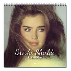 Brooke Shields 2026 personalisierter Wandkalender | Wähle Start Monat/Jahr
