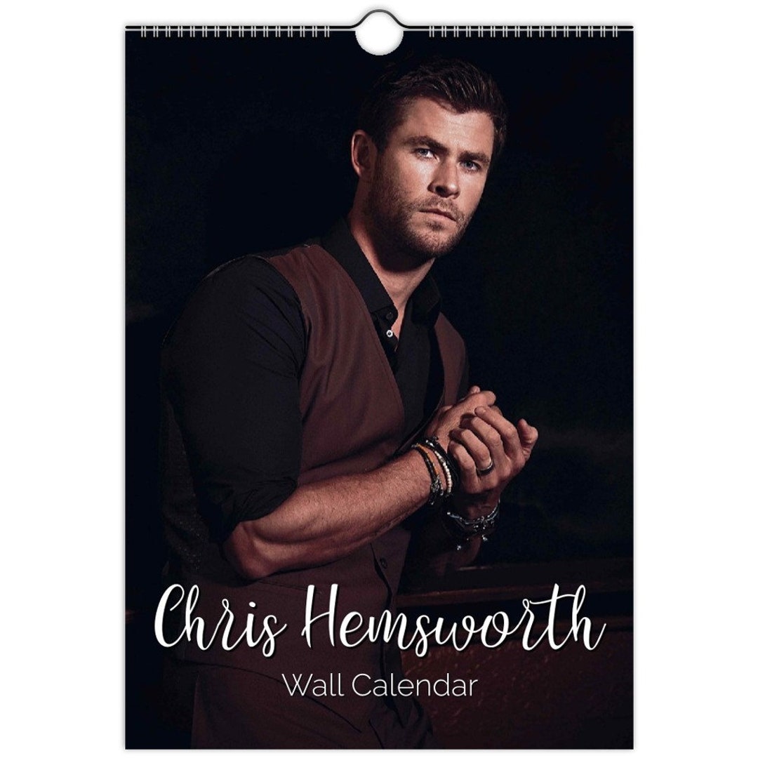 Chris Hemsworth 2023/24/25 Calendar Choose Start Month & Language Personalised Etsy