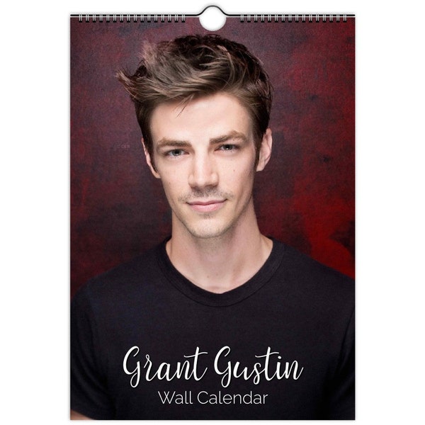 Grant Gustin 2023/24/25 Calendar | Choose start month & Language | Personalised