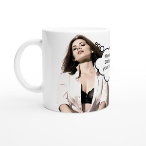 Hayley Atwell | Thought Bubble | Personalised with your message | White 11oz Ceramic Mug