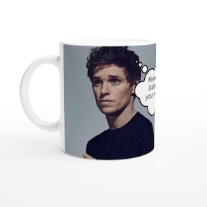 Eddie Redmayne | Thought Bubble | Personalised with your message | White 11oz Ceramic Mug