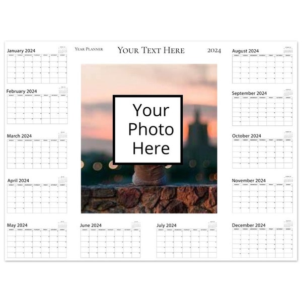 Yearly Planner Etsy UK