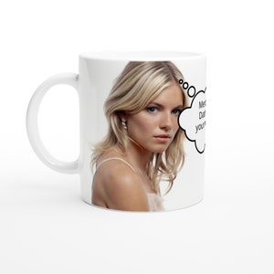 Sienna Miller | Thought Bubble | Personalised with your message | White 11oz Ceramic Mug