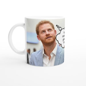 Prince Harry | Thought Bubble | Personalised with your message | White 11oz Ceramic Mug