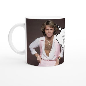 Andy Gibb | Gedankenblase | Personalisiert mit Ihrer Nachricht | Weiße 11oz Keramiktasse