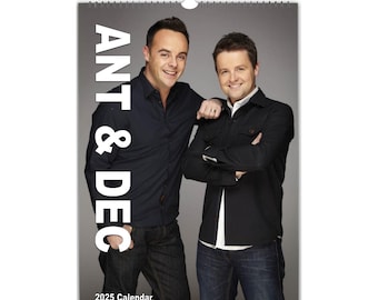 Ant & Dec Photo 2025/26 Calendar | Choose Start month| Personalise Front Cover