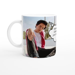 Cole Sprouse | Thought Bubble | Personalised with your message | White 11oz Ceramic Mug