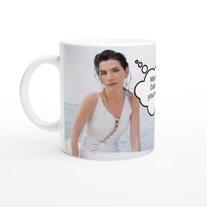 Julianna Margulies | Thought Bubble | Personalised with your message | White 11oz Ceramic Mug