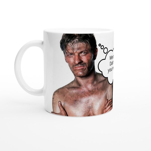 Sean bean | Thought Bubble | Personalised with your message | White 11oz Ceramic Mug
