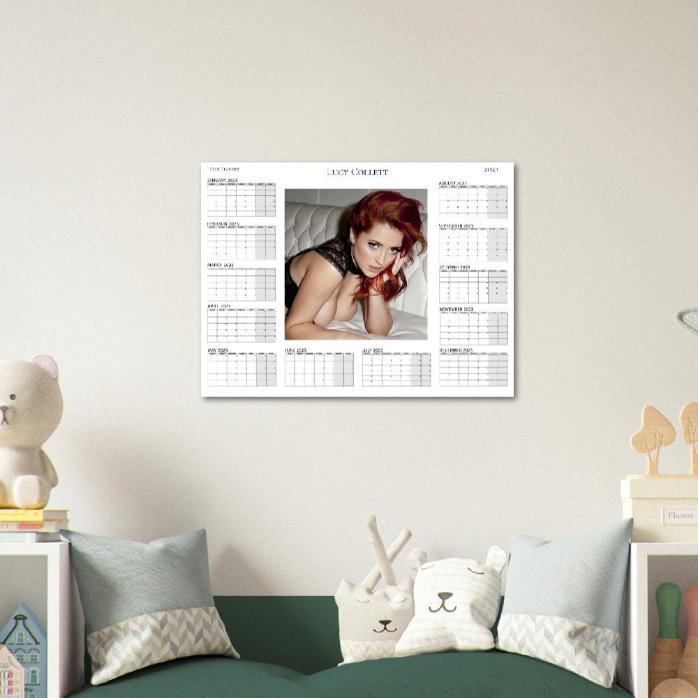 Sexy Lucy Collett Yearly Planner Calendar 2023/24 Personalised Large