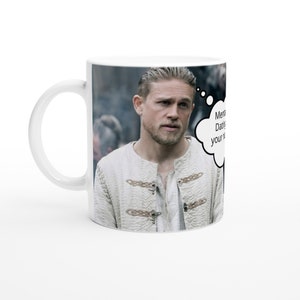 Charlie Hunnam | Thought Bubble | Personalised with your message | White 11oz Ceramic Mug