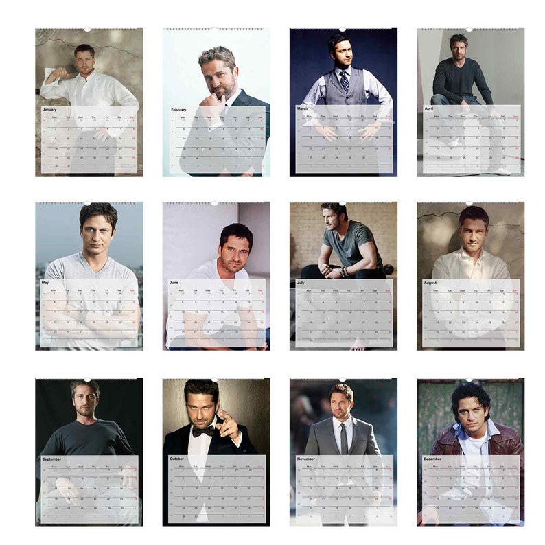 Gerard Butler 2023/24/25 Calendar Choose Start Month & - Etsy