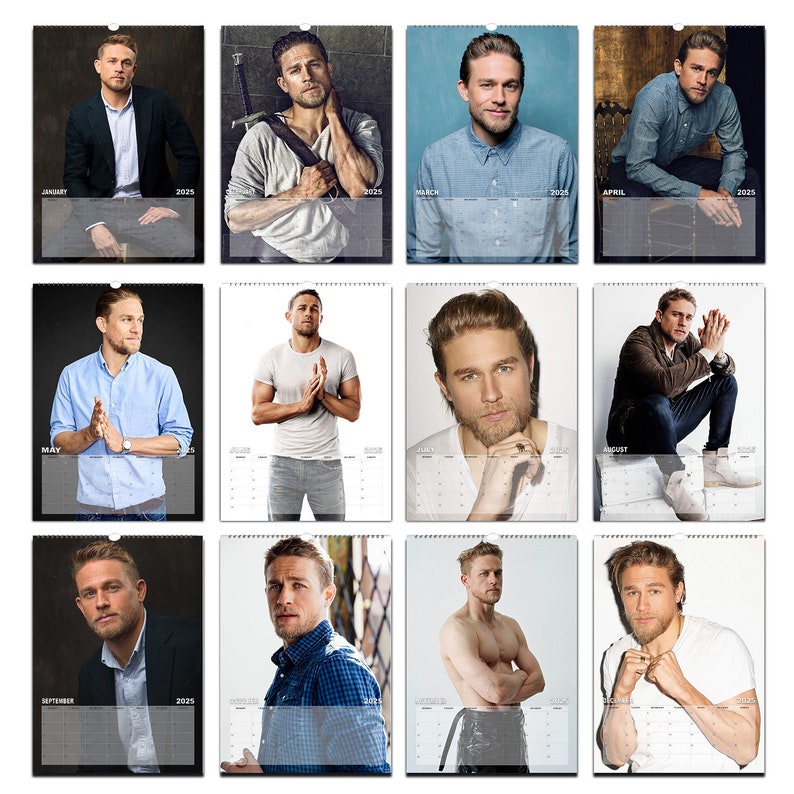 Charlie Hunnam Photo 2025/26 Calendar Choose Start Month Personalise