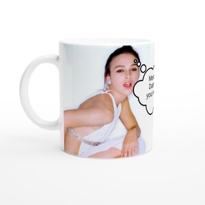 Keira Knightley | Thought Bubble | Personalised with your message | White 11oz Ceramic Mug