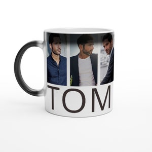 Tom ellis Magic 11oz Ceramic Mug | image revealed when filled hot | Personalised