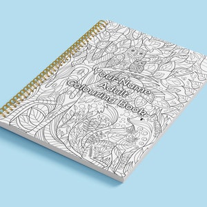 Personalised Adult Colouring Book - Add name to cover