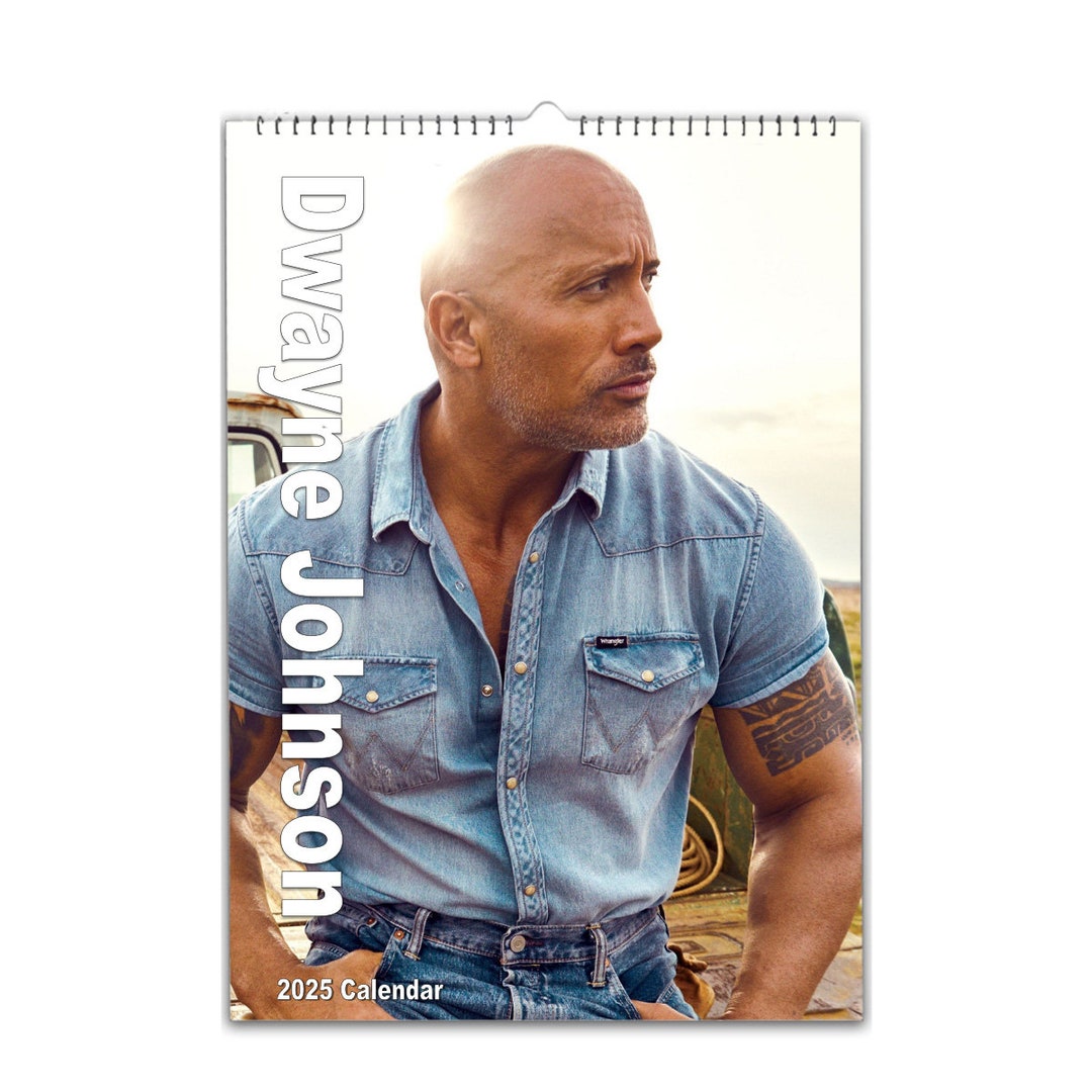 Dwayne Johnson Photo 2025/26 Calendar | Choose Start Month| Personalise