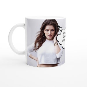 Anna Kendrick | Thought Bubble | Personalised with your message | White 11oz Ceramic Mug