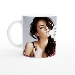 Kaya Scodelario | Thought Bubble | Personalised with your message | White 11oz Ceramic Mug