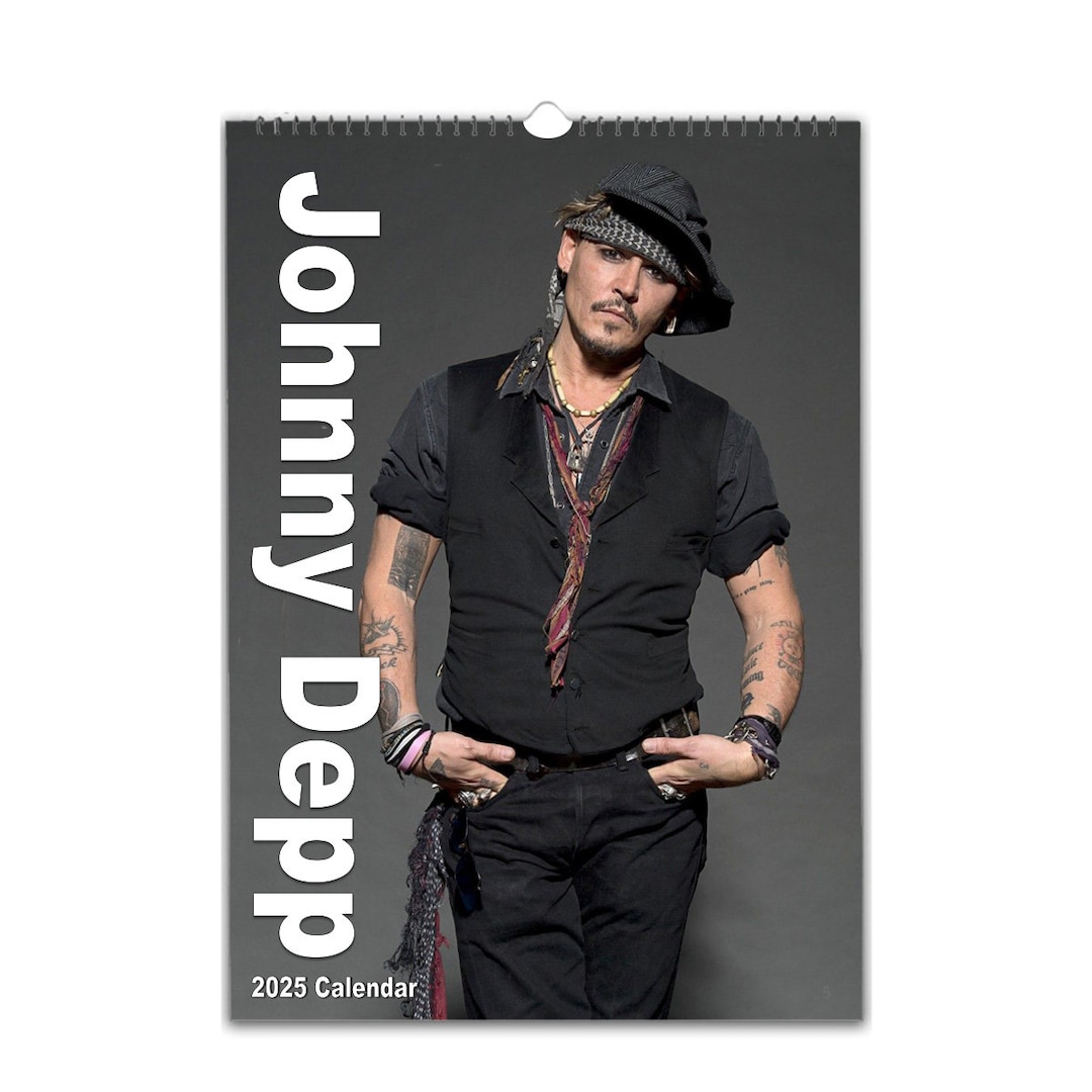Johnny Depp Photo 2025/26 Calendar Choose Start Month Personalise Front