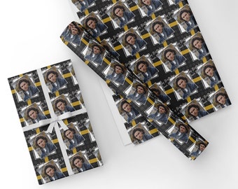 Personalised Aiden Turner Birthday Gift Wrapping Paper, all sizes available Personalise with name and or message