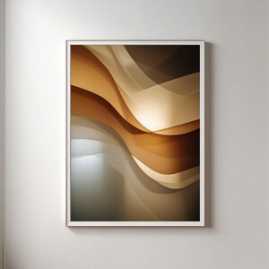 Layered Beige Piece | Translucent Forms | Warm Sand Tones | Quiet Rhythm Print (Digital Download)