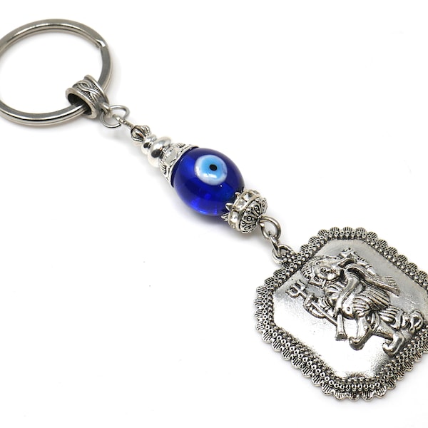 Ganesha | Evil Eye Protection | Car Rearview Mirror Ornament | Good Luck | Happiness | Good Fortune | Success | Prosperity | Spirituality